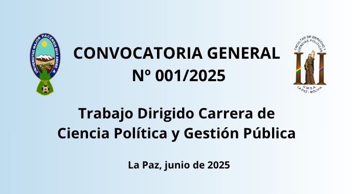 Convocatoria Trabajo Dirigido
