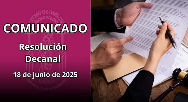 Resoluciones Decanales para prosecucion del tramite