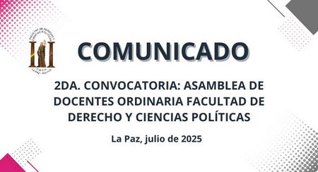 ELECCIÓN DEL COMITE ELECTORAL PARA ELEGIR LA NUEVA ASOCIACIÓN FACULTATIVA DE DOCENTES DE LA F.D.C.P.