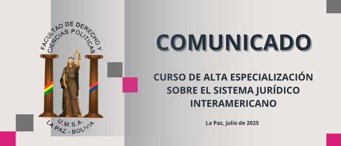 CURSO DE ALTA ESPECIALIZACIÓN SOBRE EL SISTEMA JURÍDICO INTERAMERICANO