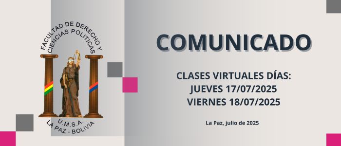 CLASES VIRTUALES LOS DIAS 17 Y 18 DE JULIO