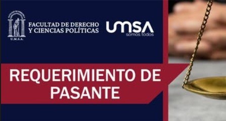 Requerimiento de pasante