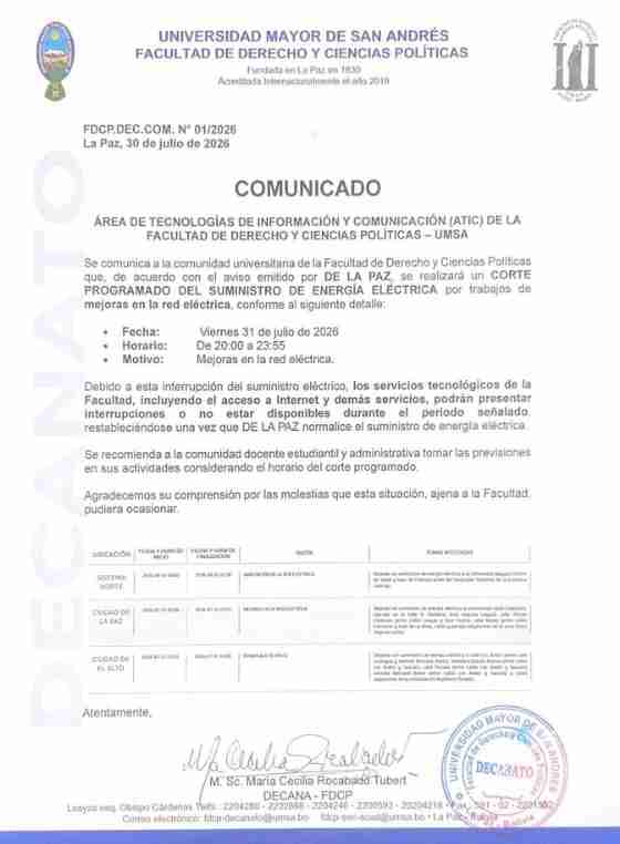 COMUNICADO URGENTE