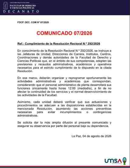 COMUNICADO OFICIAL 07/2026